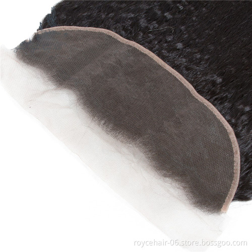 Brazilian Kinky Straight Lace Frontal, Human Hair Lace Frontal Piece